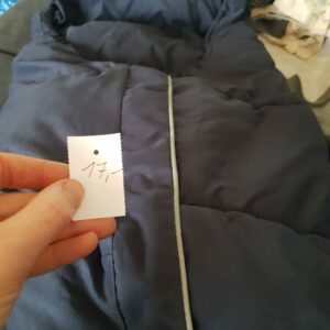 blauer Fußsack