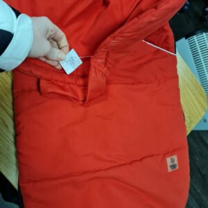roter Übergangsfußsack