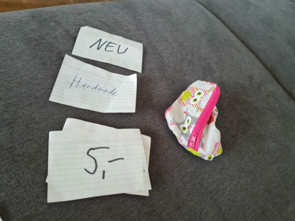 Neu Handmade z.b. Schnullertasche