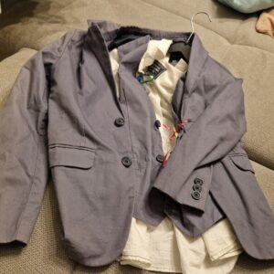 Jacke Anzug Weste Hemd 3 Teile ca 146
