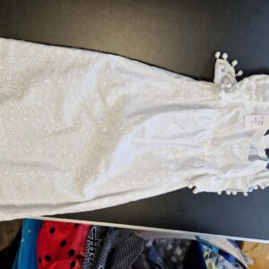 Kostüm Kleid weiß Neu 128 134
