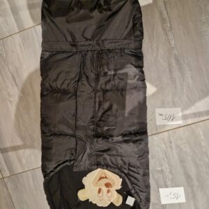 Fußsack schwarz dick 105cm