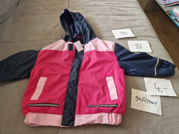 Jacke Regenjacke 80 86 gefüttert