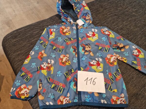 Neu 116 Jacke dünn Paw Patrol