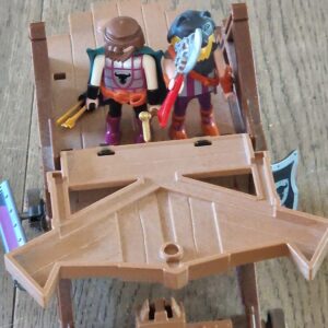 Playmobil Ritter mit Aussichtsturm Fahrtwagen
