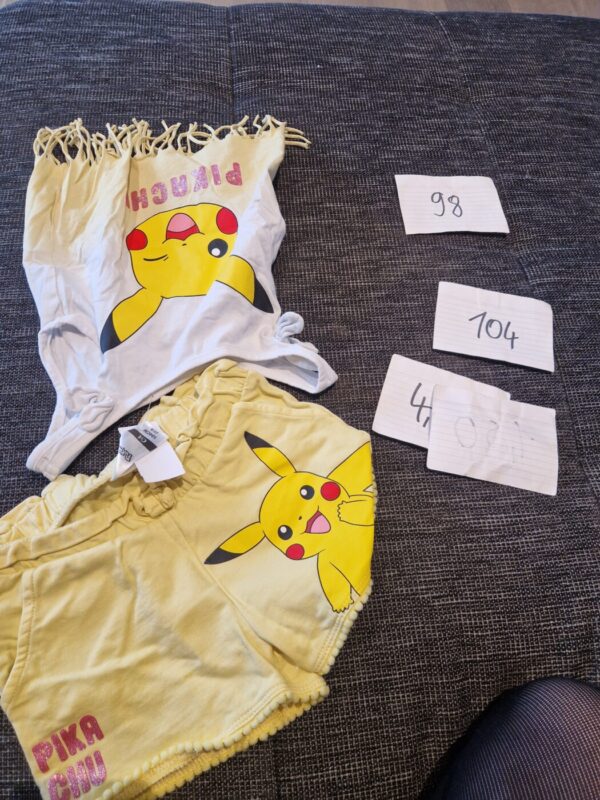 Set T Shirt & kurze Hose 98 Pokemon