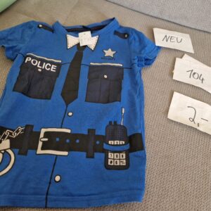 T Shirt 104 Polizei Neu