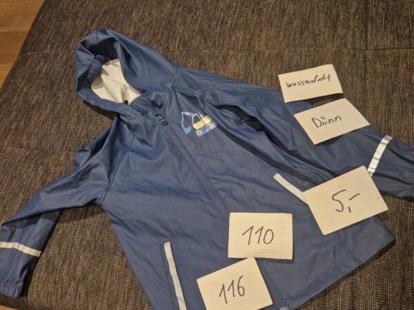 Jacke 110 116 dünn Regenjacke