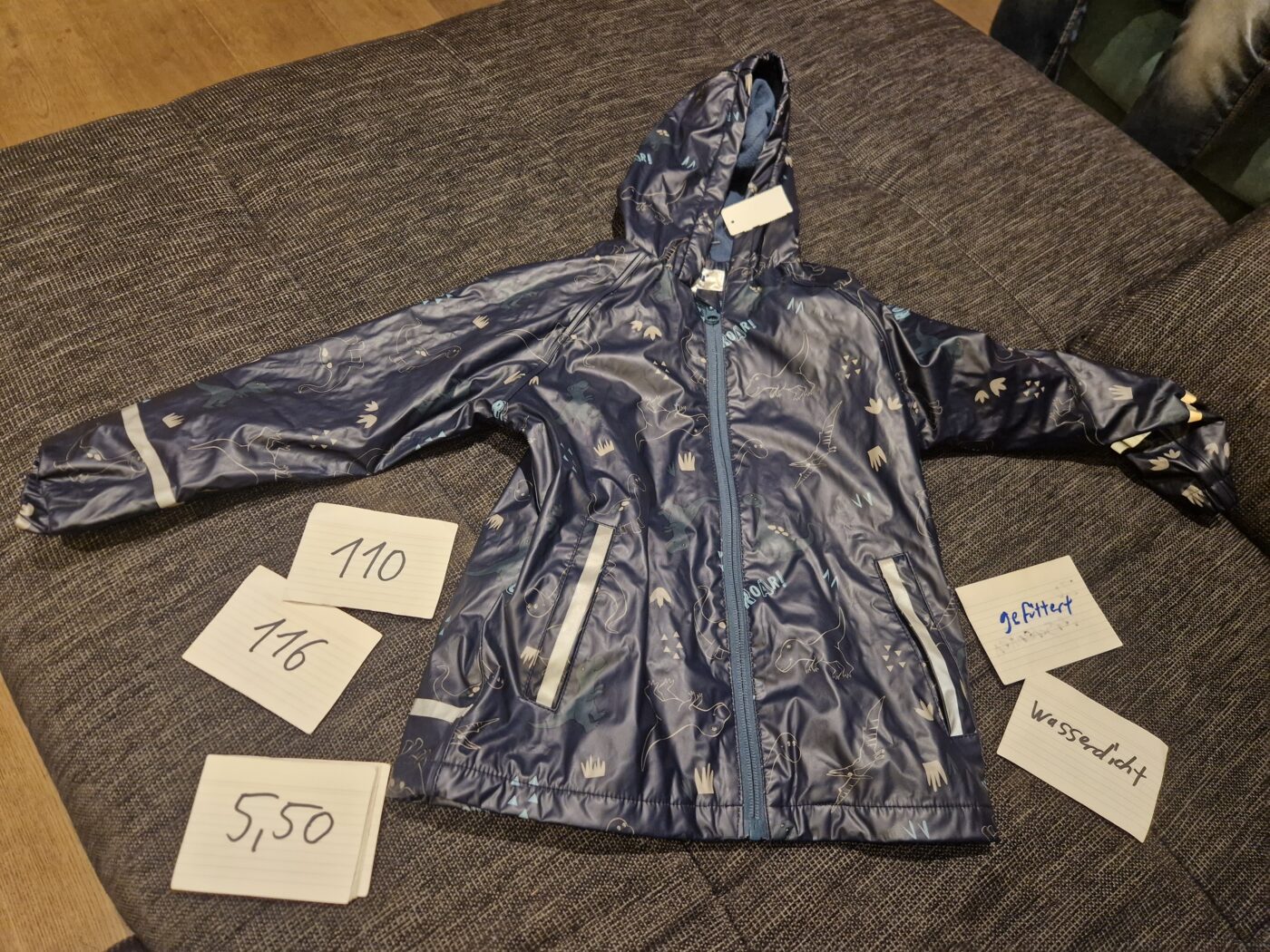 Jacke 110 116 gefüttert