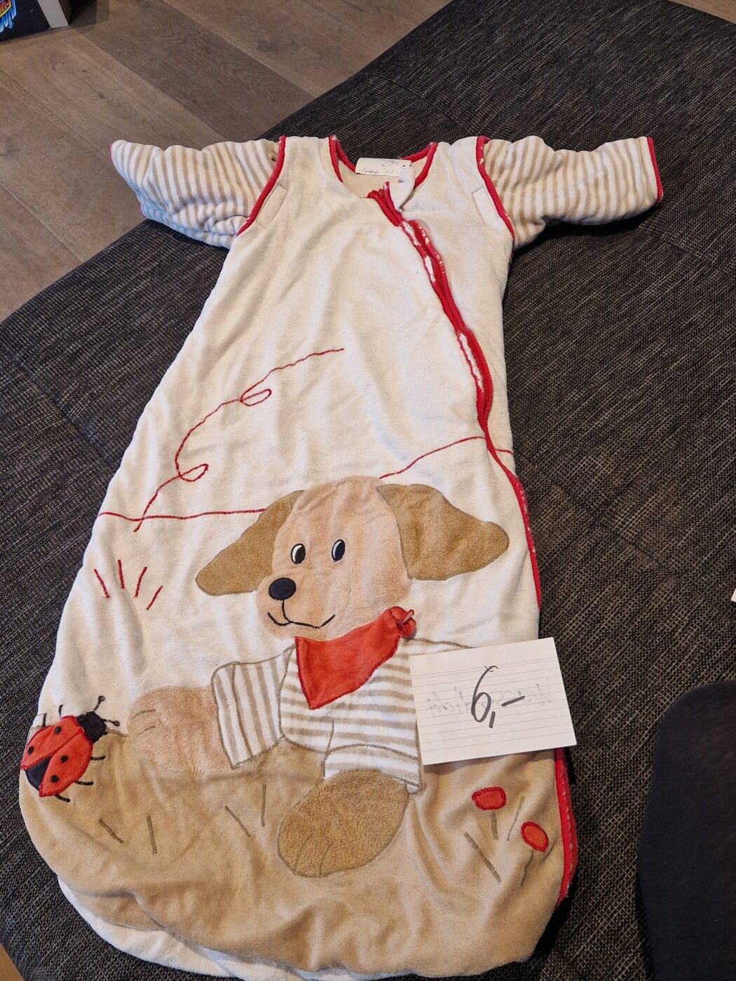 Schlafsack 90cm Sterntaler Hund mit Gebrauchsspuren