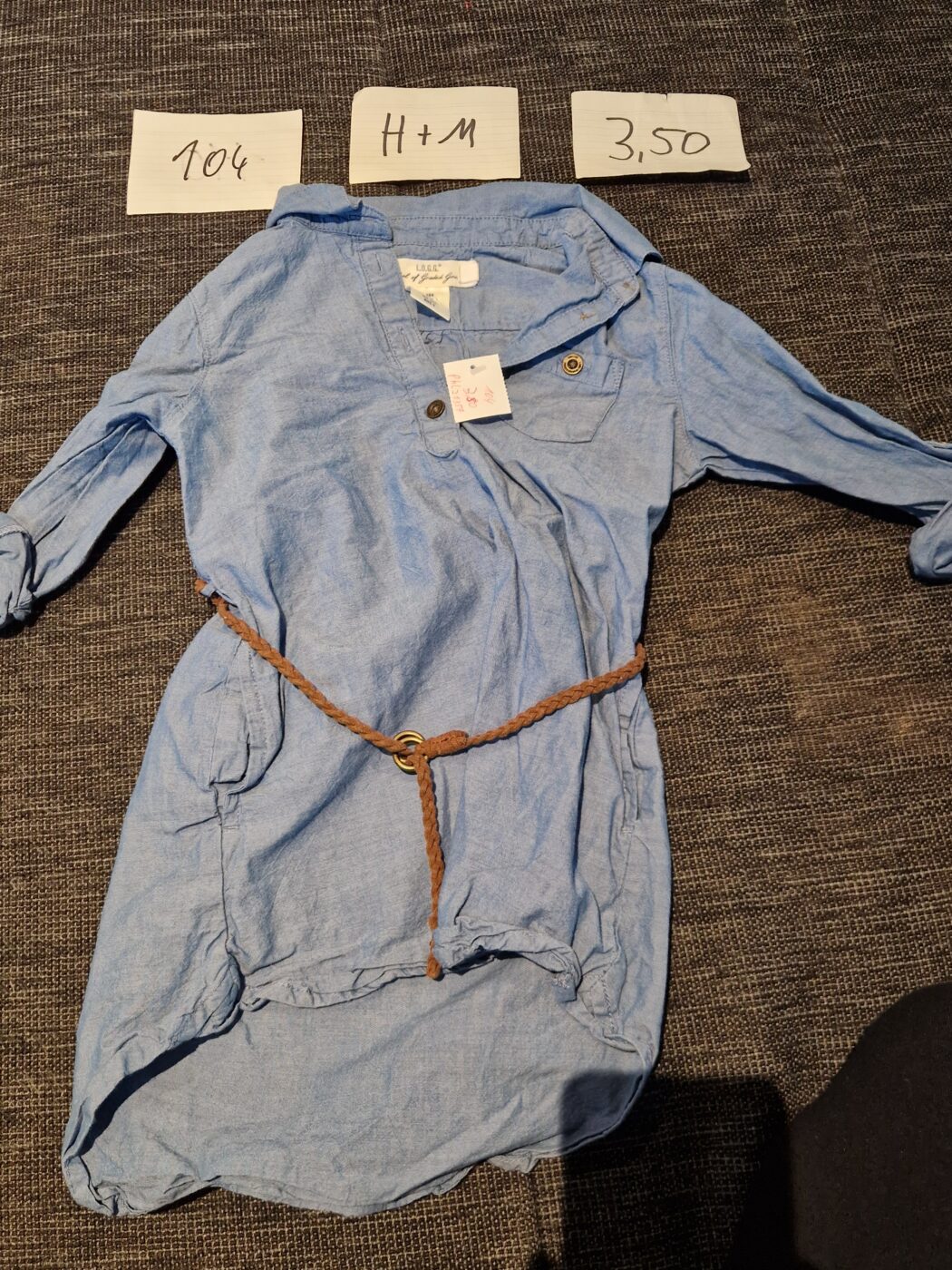 Oberteil lang Kleid 104