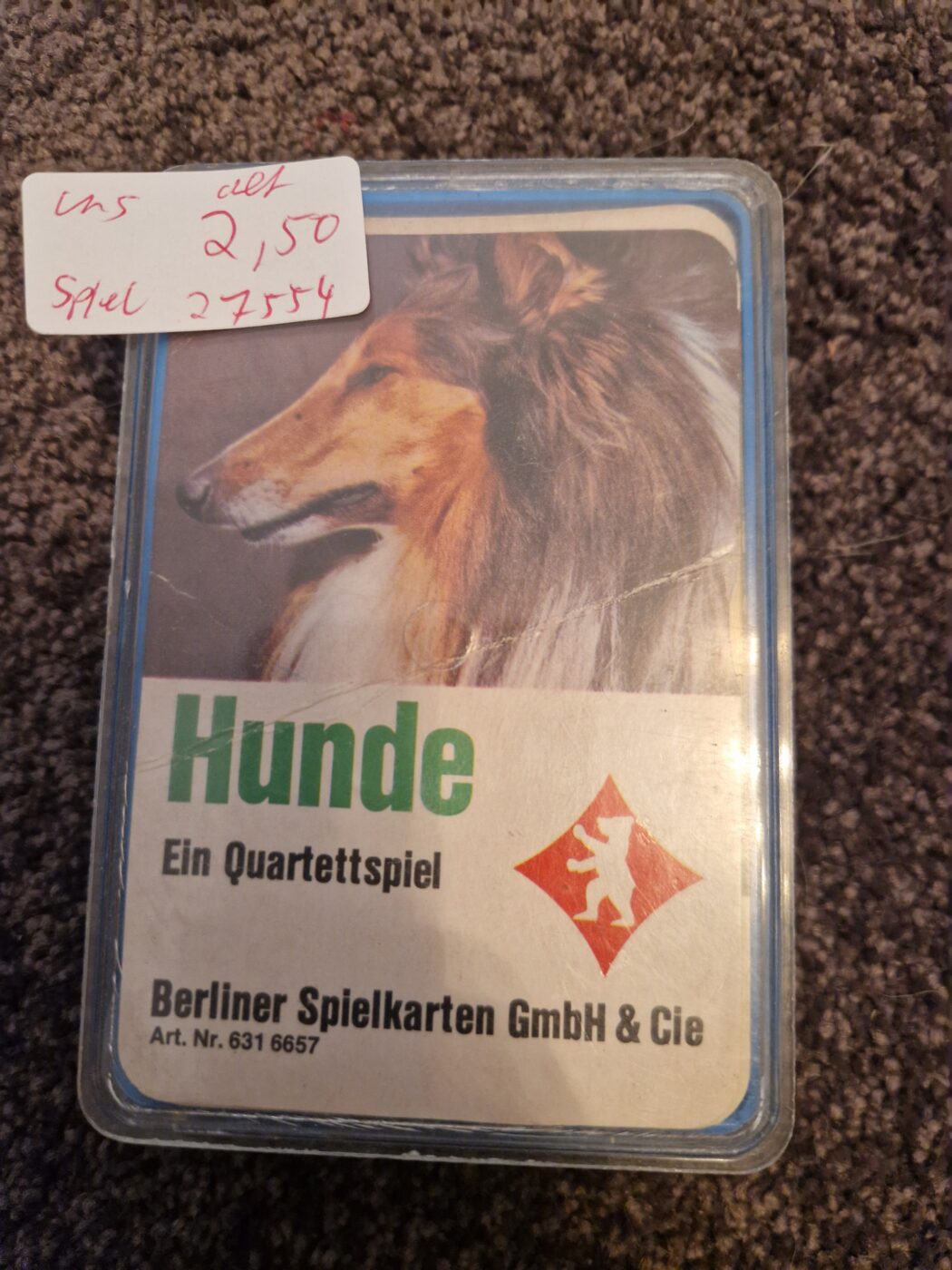 Spiel Hunde Quartett 70er Jahre Original Berliner Spielkarten