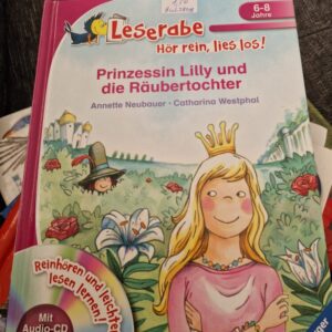 Buch Leserabe Prinzessin Lilly und die Räubertochter (Rätsel innen ausgefüllt)