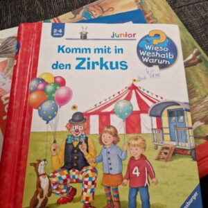 Buch Wieso Weshalb Warum Pappbuch Komm mit in den Zirkus