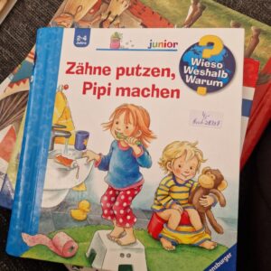 Buch Wieso Weshalb Warum Pappbuch Zähne putzen Pippi machen