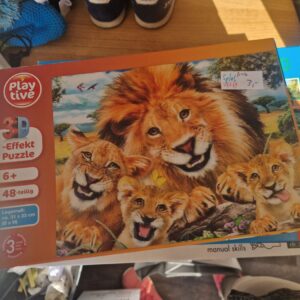 Puzzle 3D Effekt 48 Teile Löwenfamilie