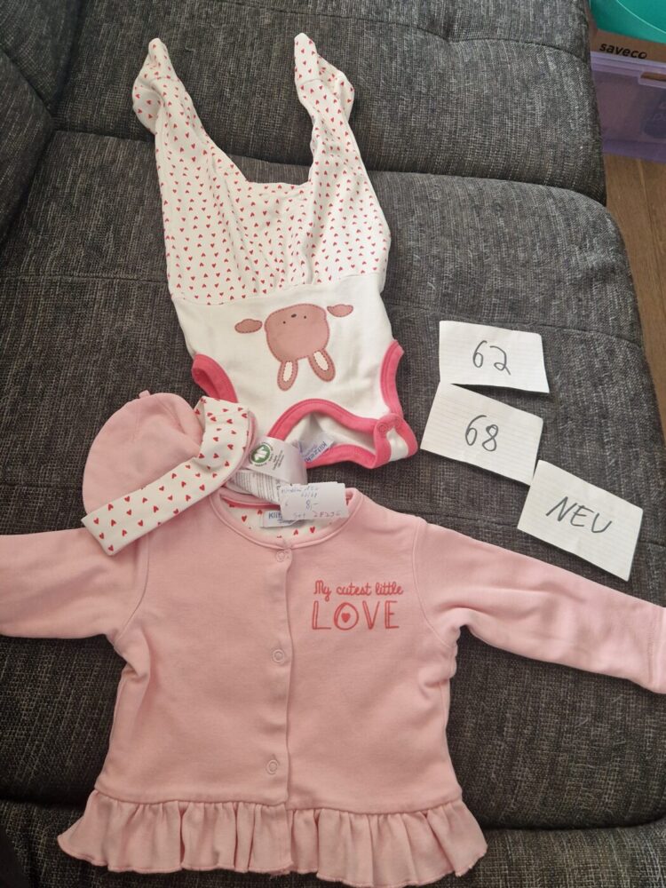 Set Neu Klitzeklein 62 68 Jacke, Mütze, Strampler