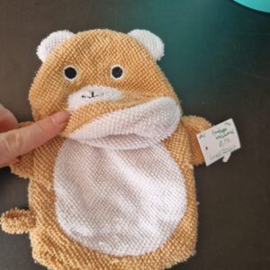 Waschhandschuh Handpuppe