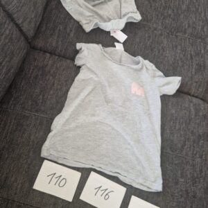 Set Elefanten 110  116 T Shirt Hose kurz