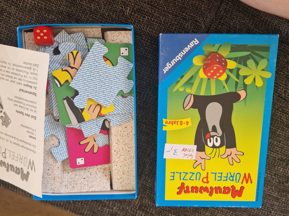 Spiel Maulwurf Würfel Puzzle