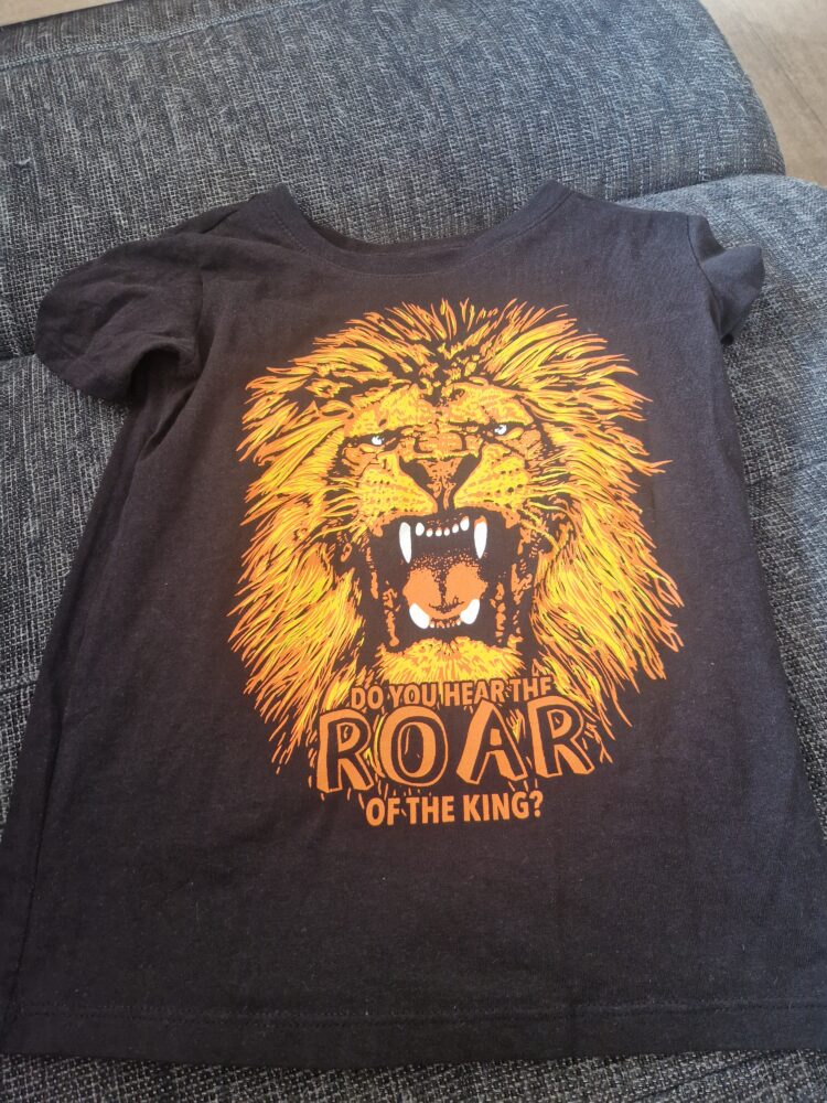 T Shirt 122 passt auch bei 116 schon
