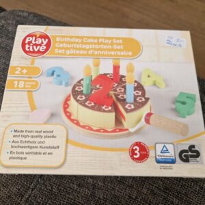 Holzspielzeug Neu Holzkuchen Geburstagskuchen 1-5