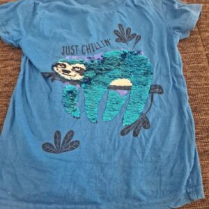 T Shirt 122 Faultier Palietten