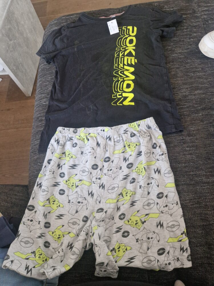 Set T Shirt Hose kurz 140 Pokemon