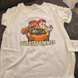T Shirt Burger Pommes 140