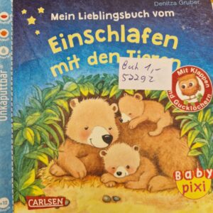 Buch Unkaputtbar Einschlafen mit den Tieren Babypixi